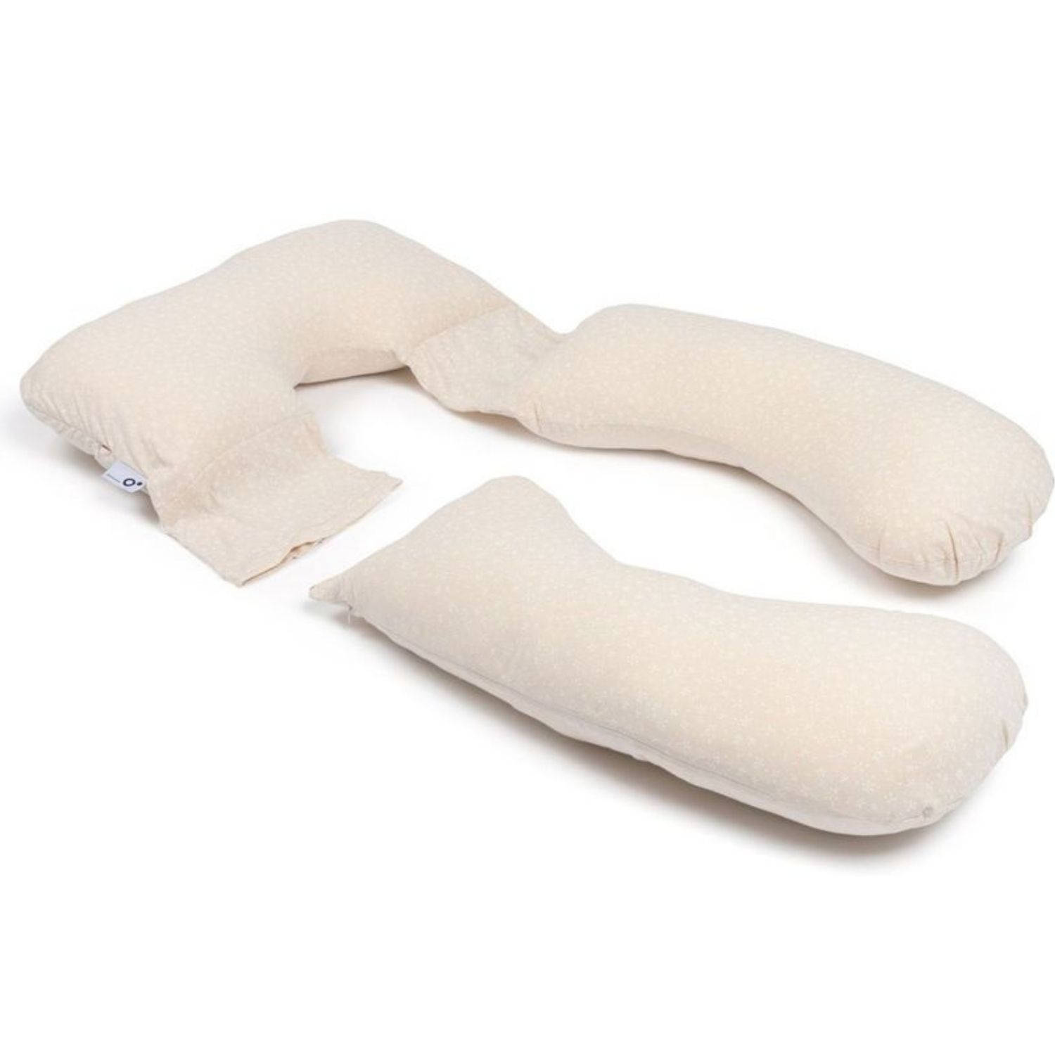 Coussin de grossesse 2 en 1 Maxxy Flowers Sand (Doomoo) - Image 7