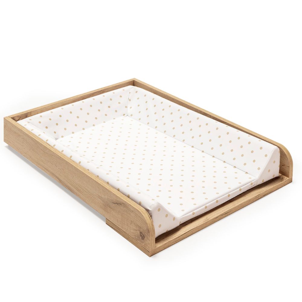 Plan à langer pour commode matelas pois beige (Micuna) - Couverture