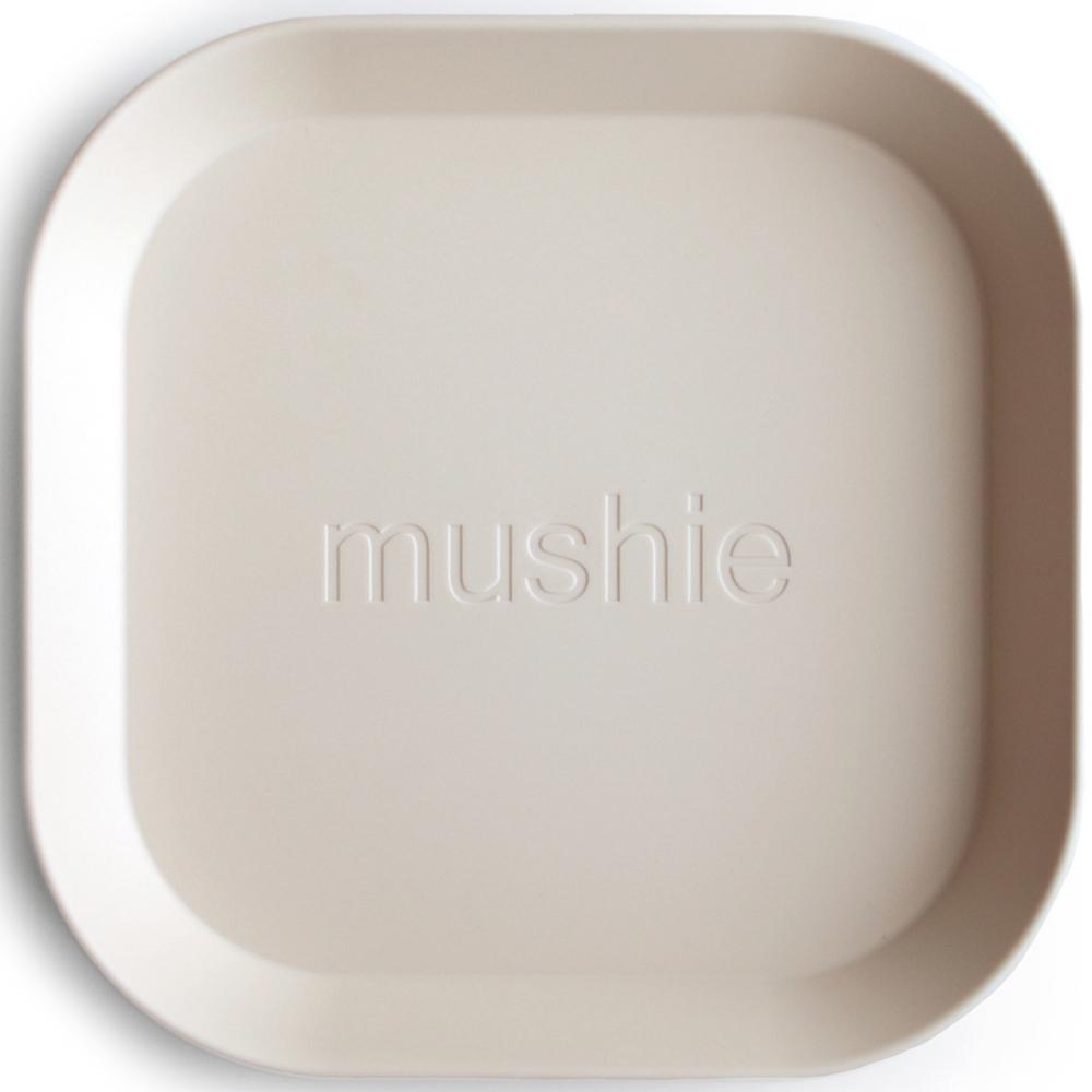 Lot de 2 assiettes carrées Ivory (Mushie) - Image 5