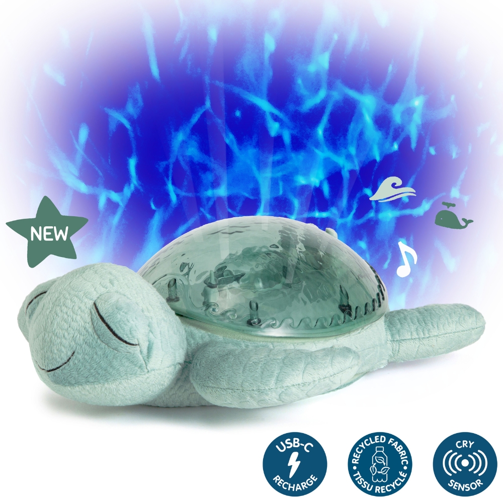 Veilleuse peluche Tranquil Turtle Green (rechargeable) (Cloud B) - Image 4