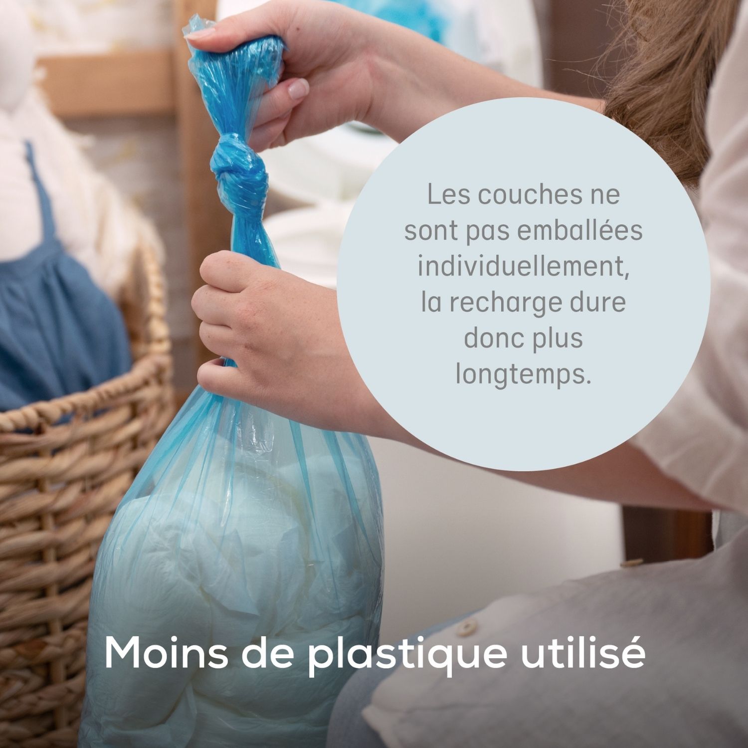 Pack de 3 recharges octogonales pour poubelle à couches Dress Up (Angelcare) - Image 4