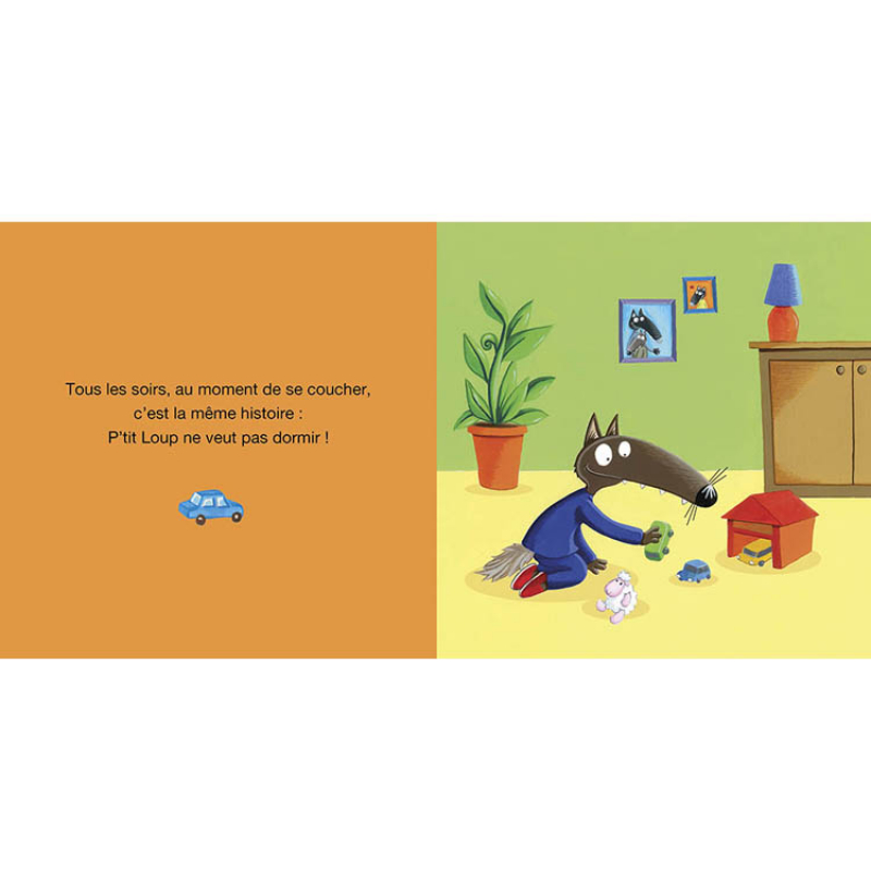 Livre P'tit loup ne veut pas dormir (Auzou Editions) - Image 1