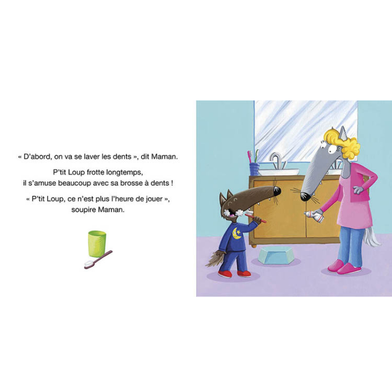 Livre P'tit loup ne veut pas dormir (Auzou Editions) - Image 2