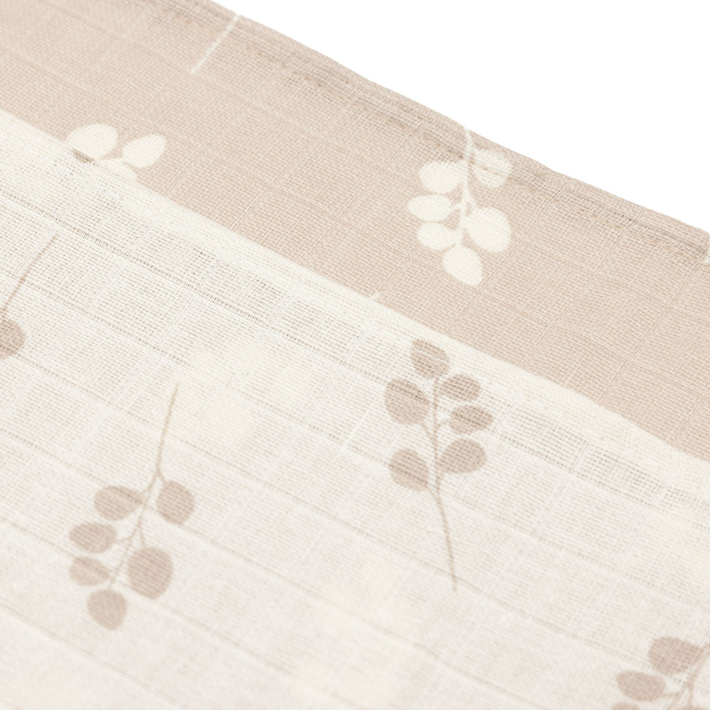 Lot de 3 langes en gaze de coton Twig Wild Rose (70 x 70 cm) (Jollein) - Image 5