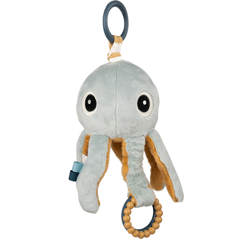 Done by deer - Peluche d'activités vibrante à suspendre Jelly Bleu