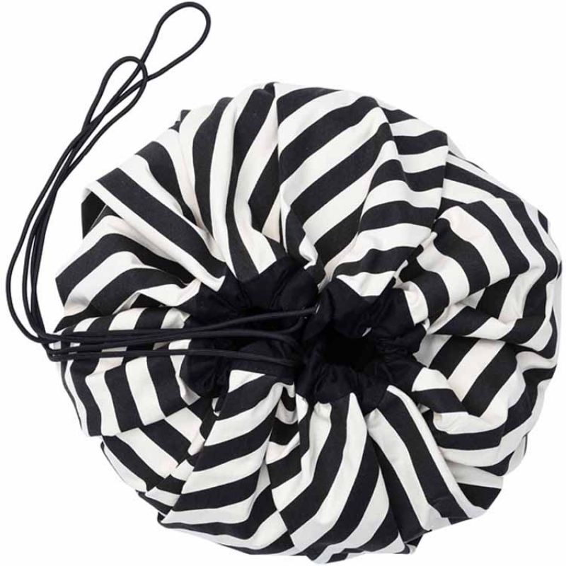 Sac à jouets 2 en 1 Noomad Original Stripes Black (Play&Go) - Image 8