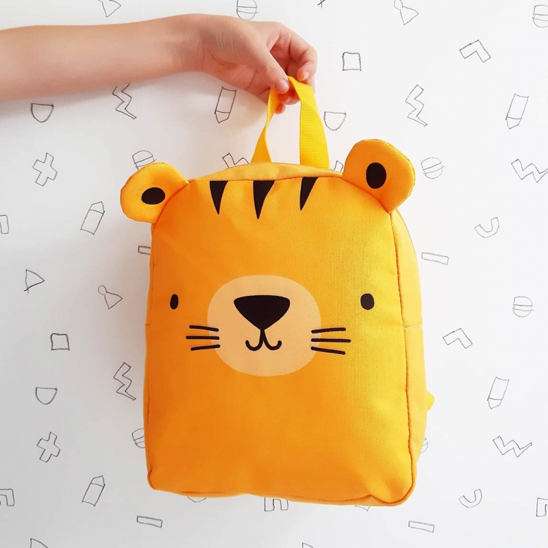 Sac à dos bébé jaune Tigre (A Little Lovely Company) - Image 5