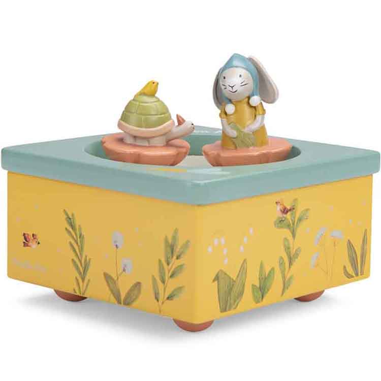 Boîte à musique Trois petits lapins (Moulin Roty) - Image 1