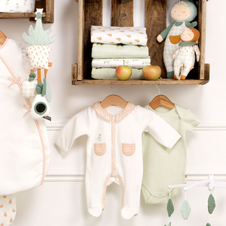 Pyjama chaud avec col nude Botanica (3 mois) (Sauthon) - Image 1