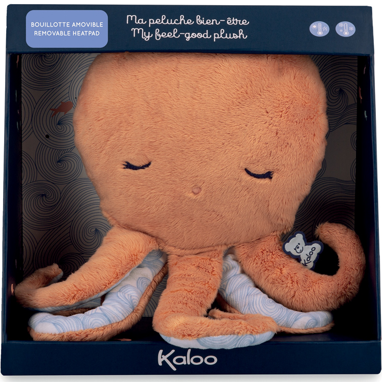 Peluche bouillotte bien-être poulpe Petit calme (28 cm) (Kaloo) - Image 8