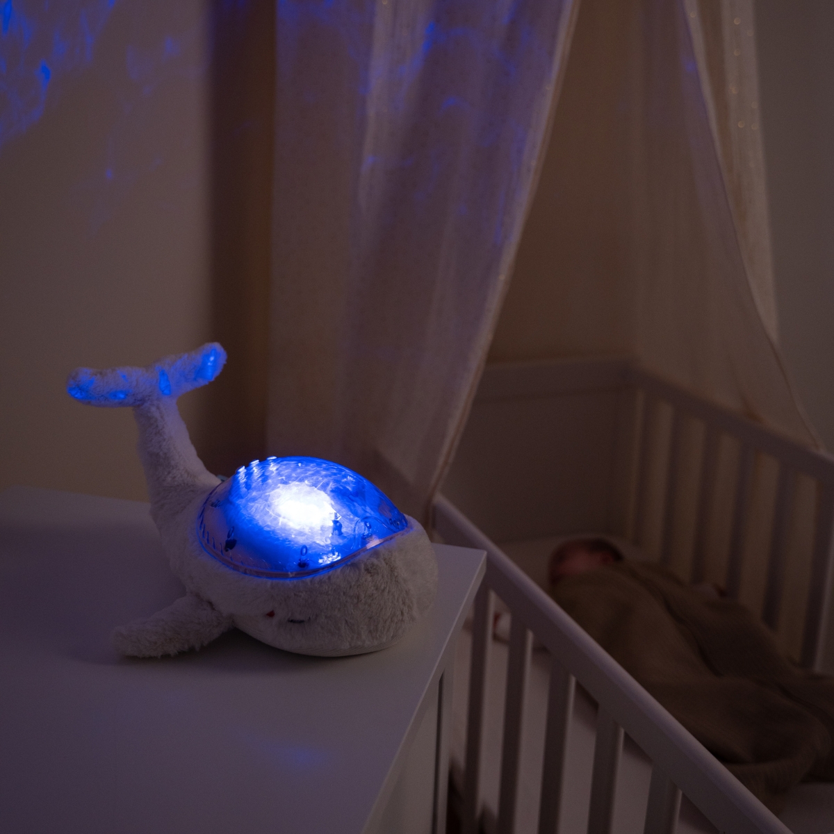 Veilleuse peluche Tranquil Whale White (rechargeable) (Cloud B) - Image 3