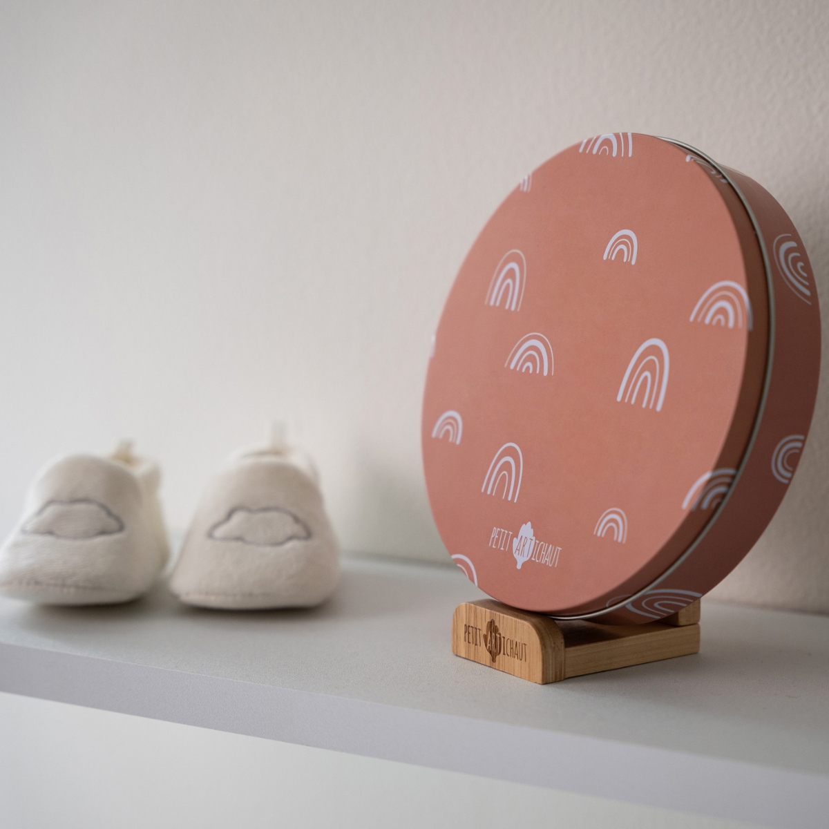 Boîte à empreintes Baby Box Ronde Rainbow Terracotta (Petit Artichaut) - Image 3
