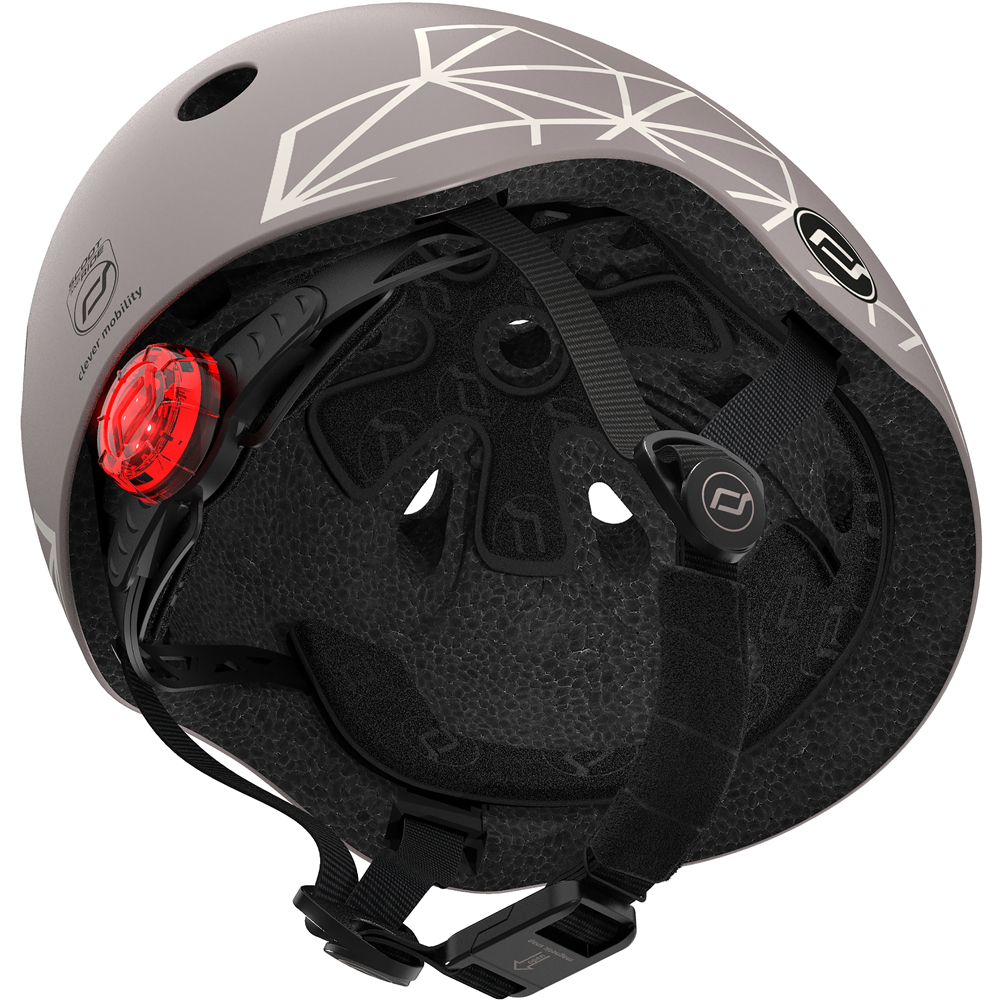 Casque XXS-S lifestyle lignes taupe (Scoot And Ride) - Image 8