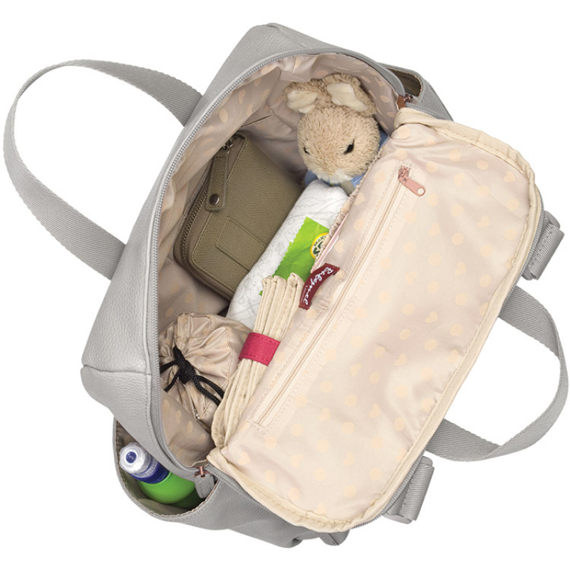Sac à dos à langer Robyn gris clair (Babymel) - Image 9