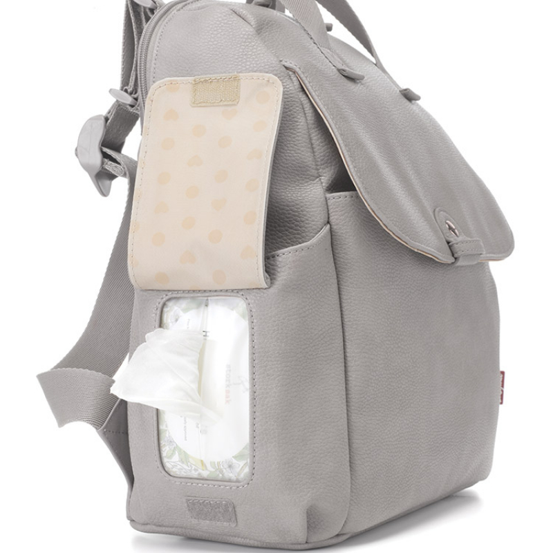 Sac à dos à langer Robyn gris clair (Babymel) - Image 7