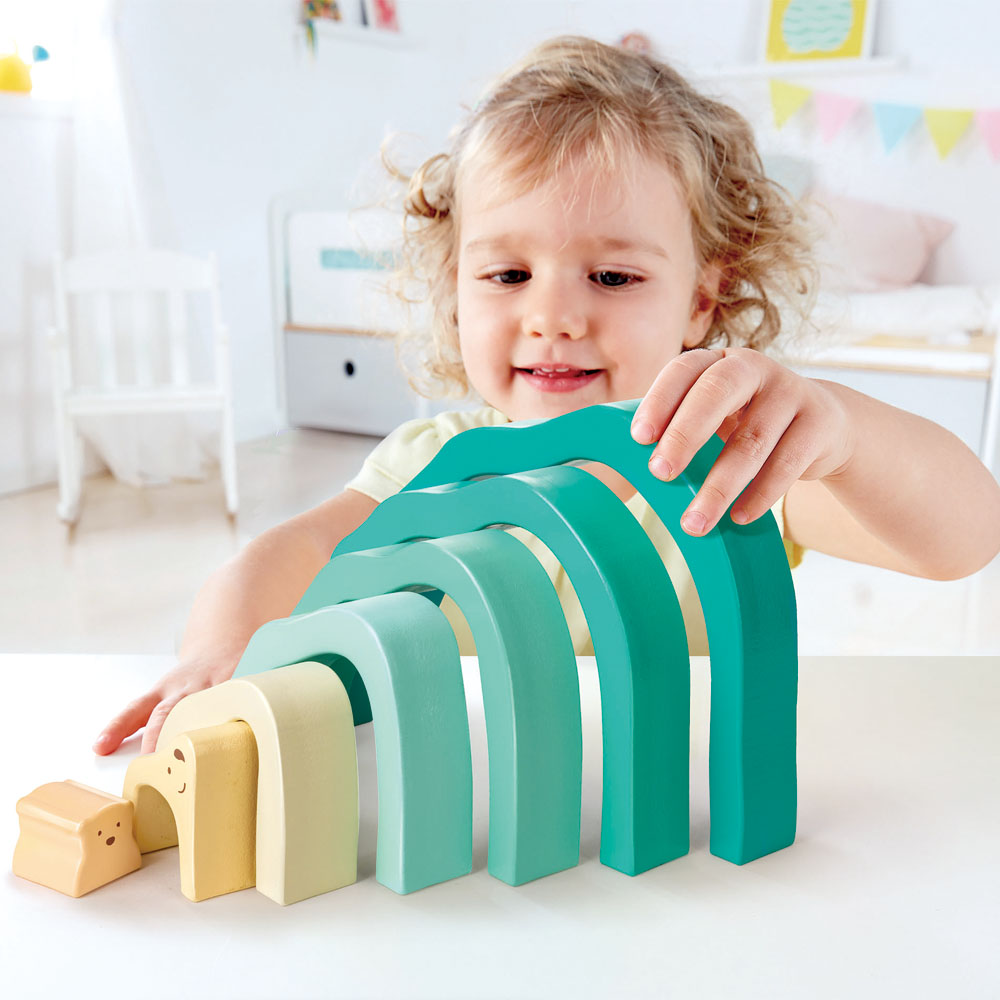 Blocs à empiler Ours polaire arctique (Hape) - Image 1