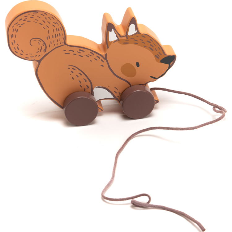 Jouet à tirer écureuil