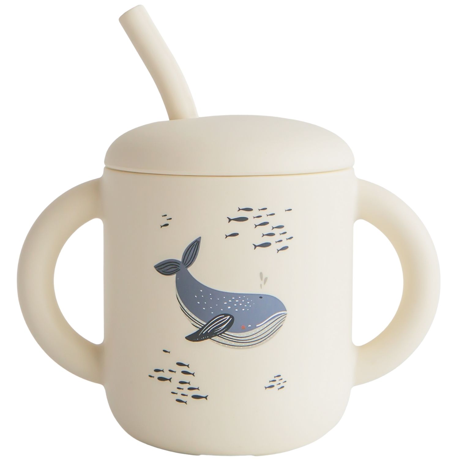 Mushie - Tasse à paille Whales