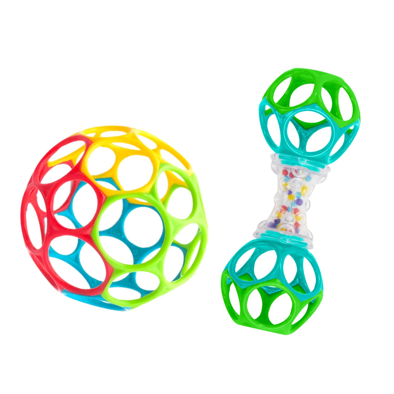 Oball - Set hochet shaker et balle hochet souple