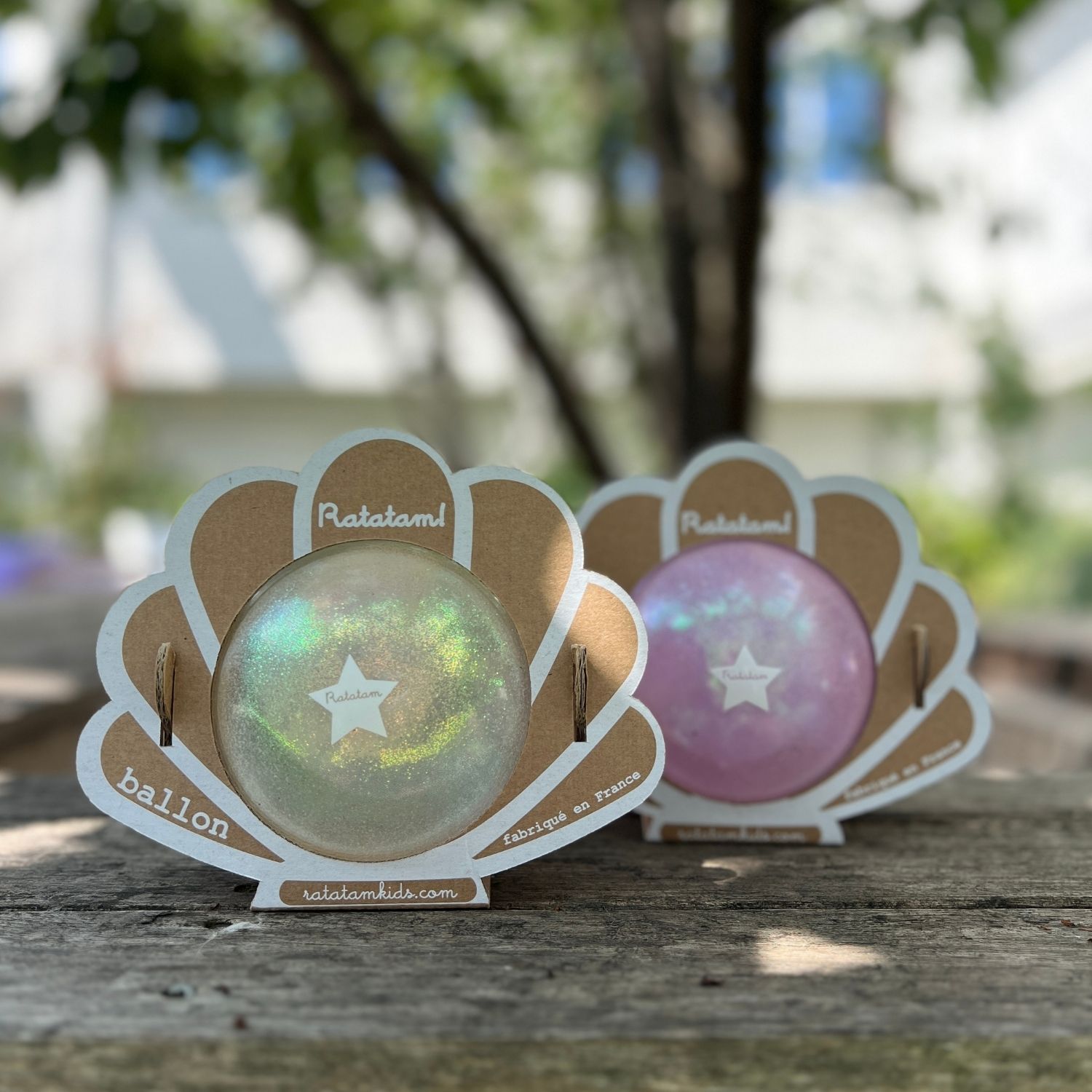 Ratatam - Ballon coquillage Blanc (10 cm)