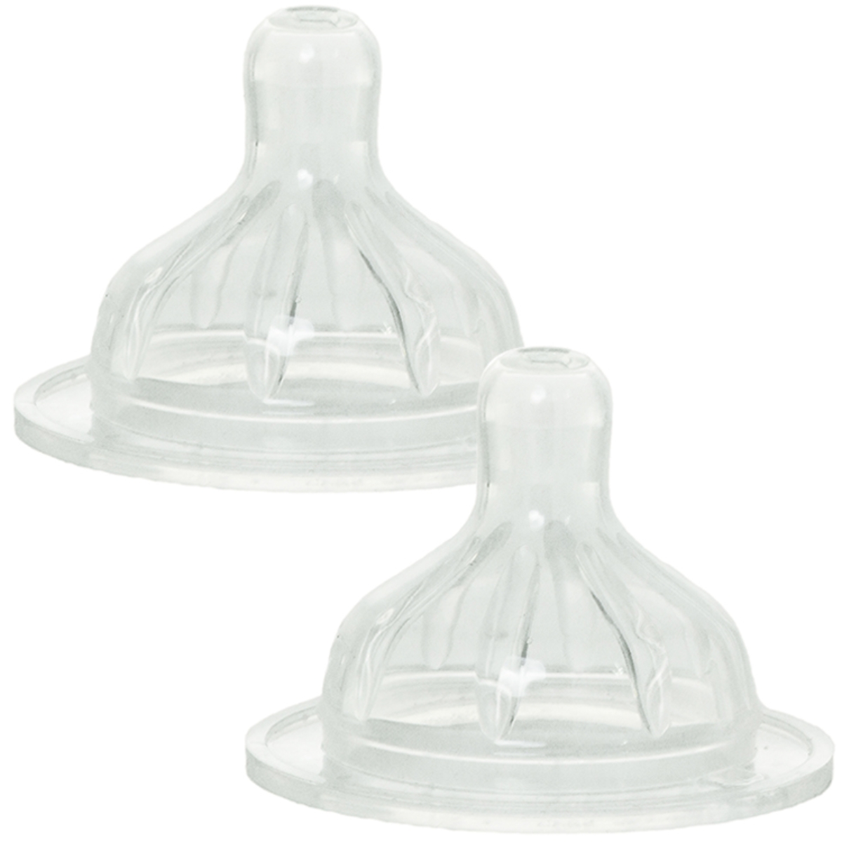 Lot de 2 tétines 3 vitesses 2ème âge (Le biberon français) - Image 1