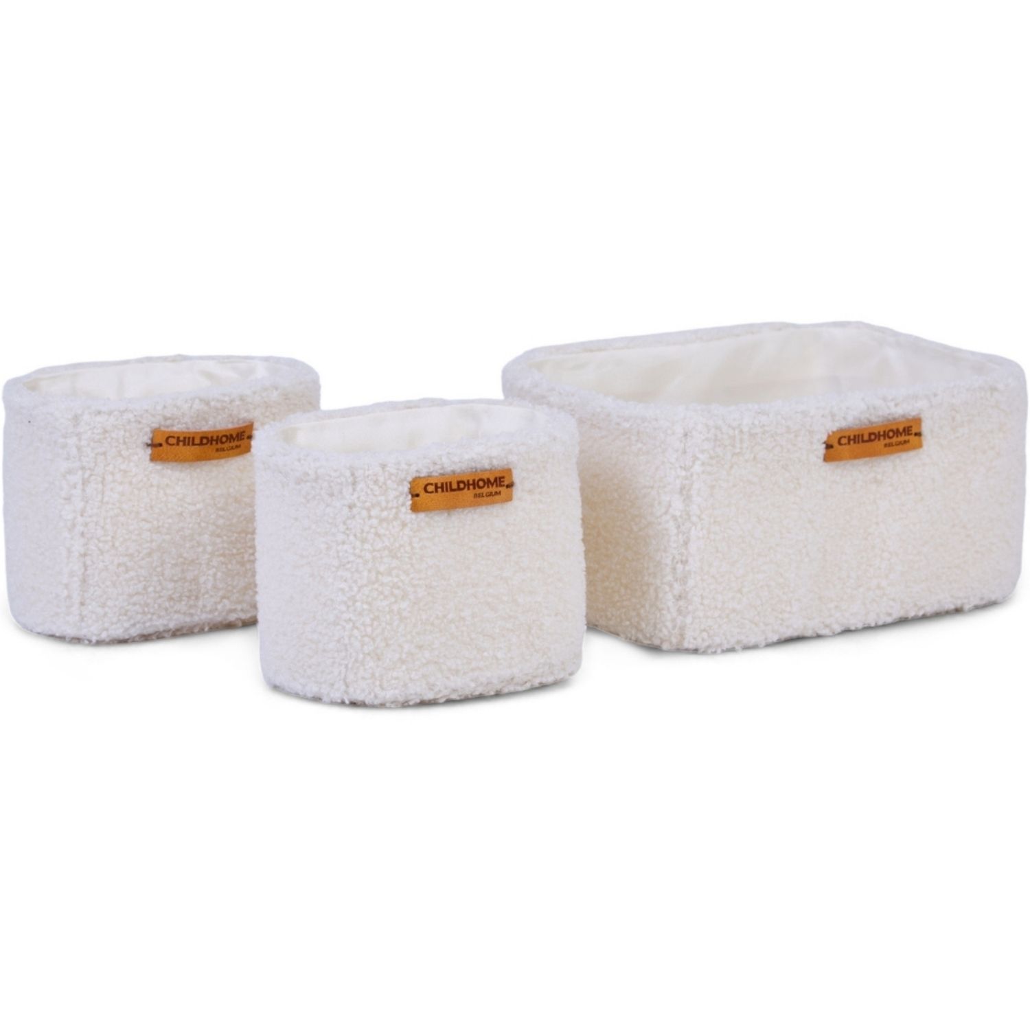 Lot de 3 paniers à suspendre table à langer Teddy écru (Childhome) - Image 7