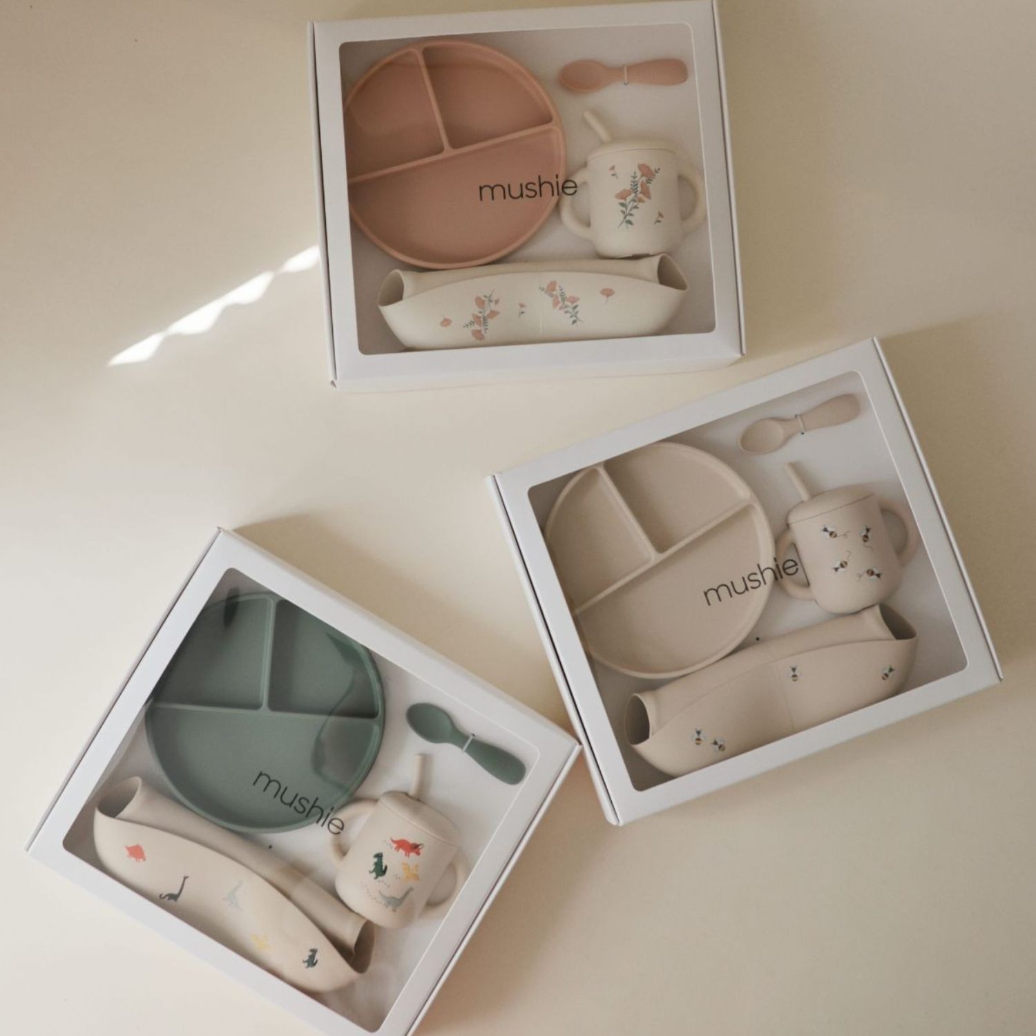 Coffret repas en silicone Bee (4 pièces) (Mushie) - Image 3