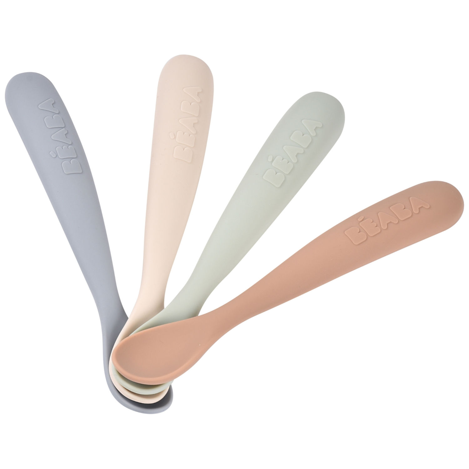 Lot de 4 cuillères silicone 1er âge Natural set (Béaba) - Couverture