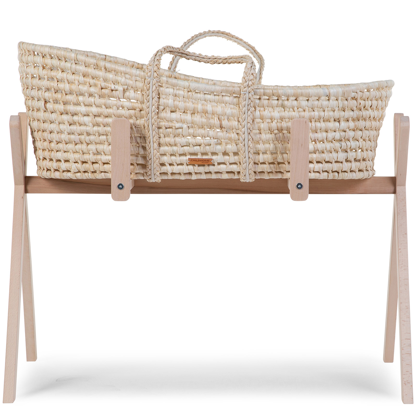 Support de couffin évolutif 2 en 1 en bois naturel (Childhome) - Image 9