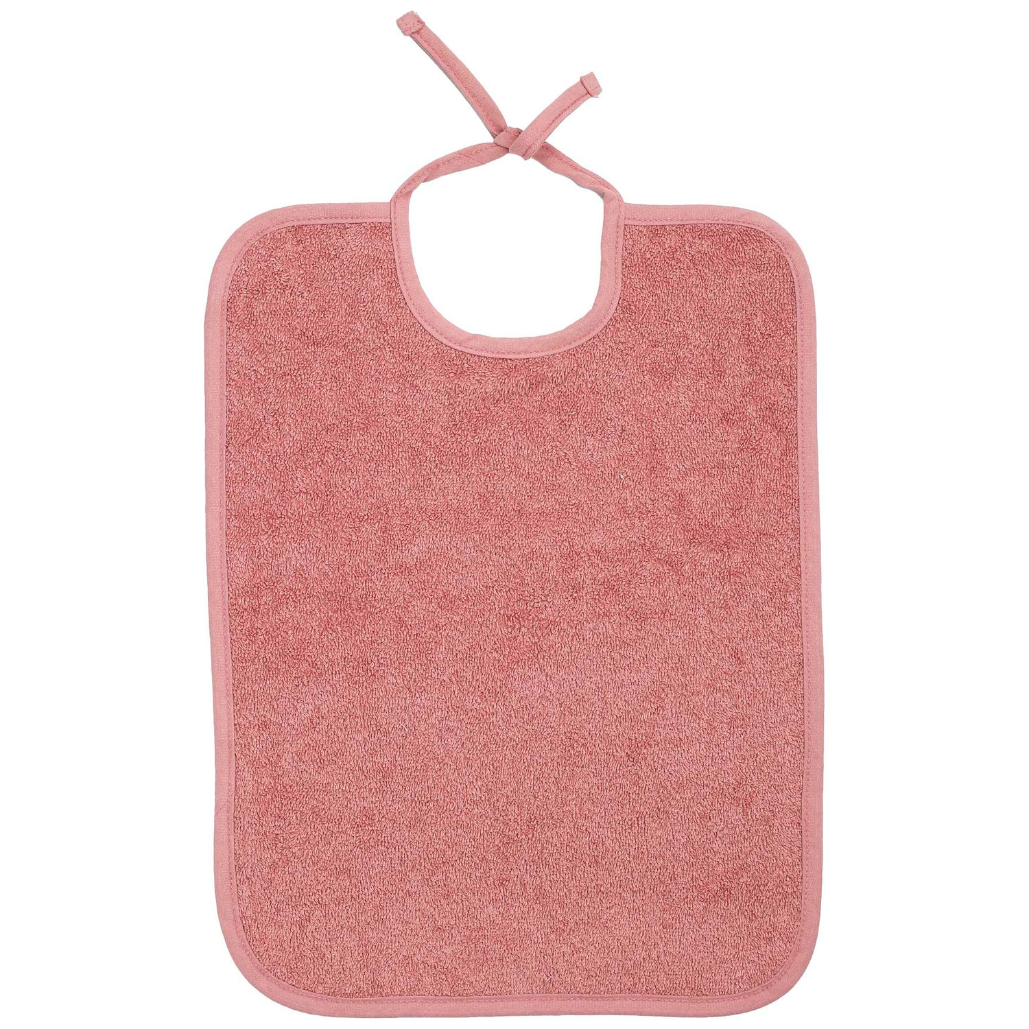 Bavoir à lacets en éponge Rose