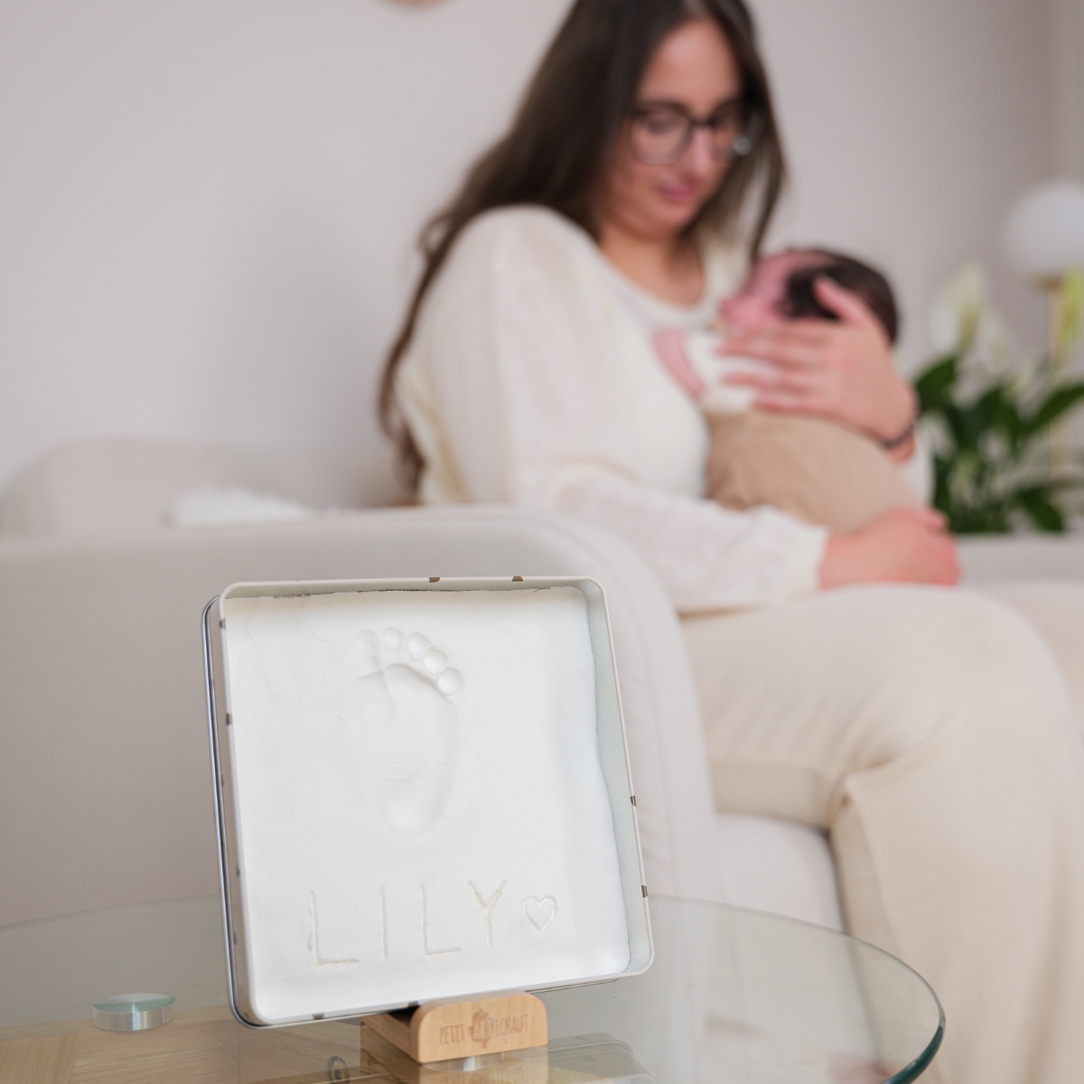 Boîte à empreintes Baby Box Carrée Jolis Cœurs (Petit Artichaut) - Image 6