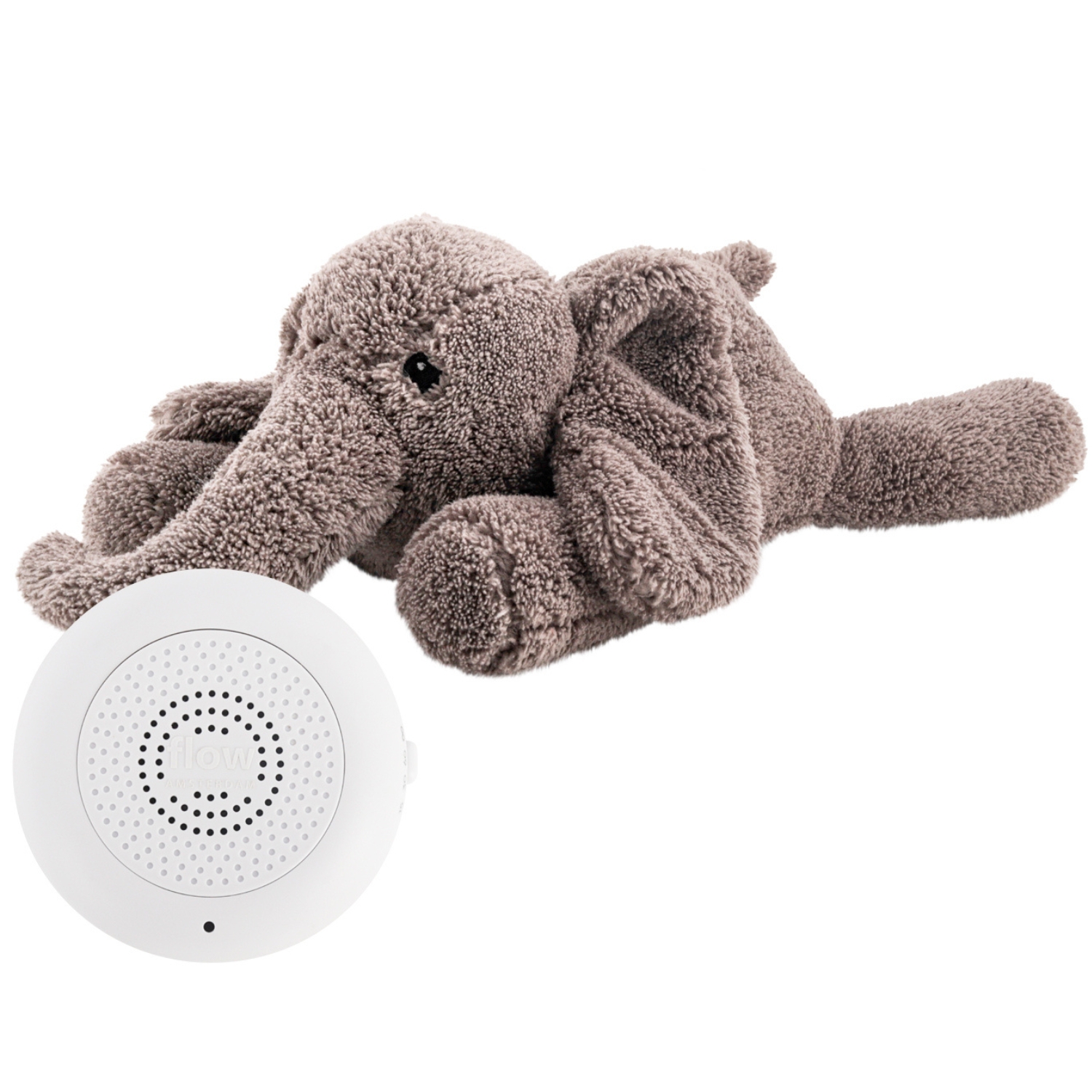 Peluche bruit blanc George l'éléphant gris (FLOW) - Image 4