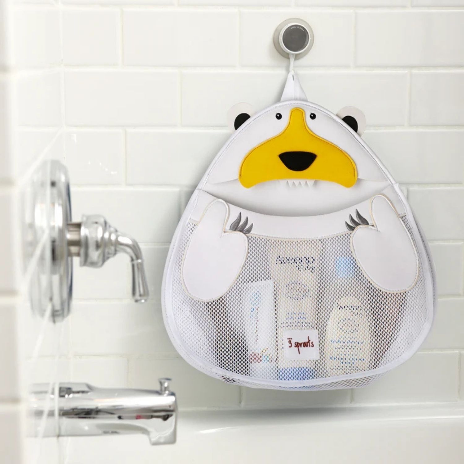 Filet de rangement jouets de bain Ours polaire (3 sprouts) - Image 2