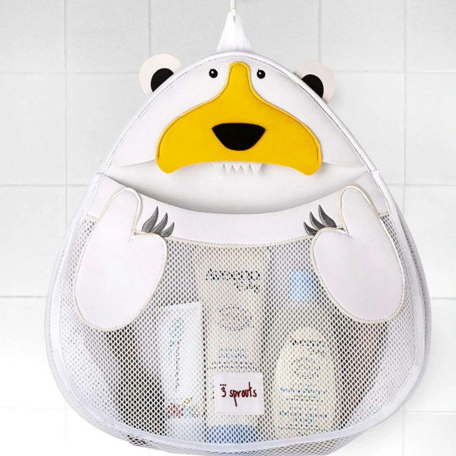 Filet de rangement jouets de bain Ours polaire (3 sprouts) - Image 4