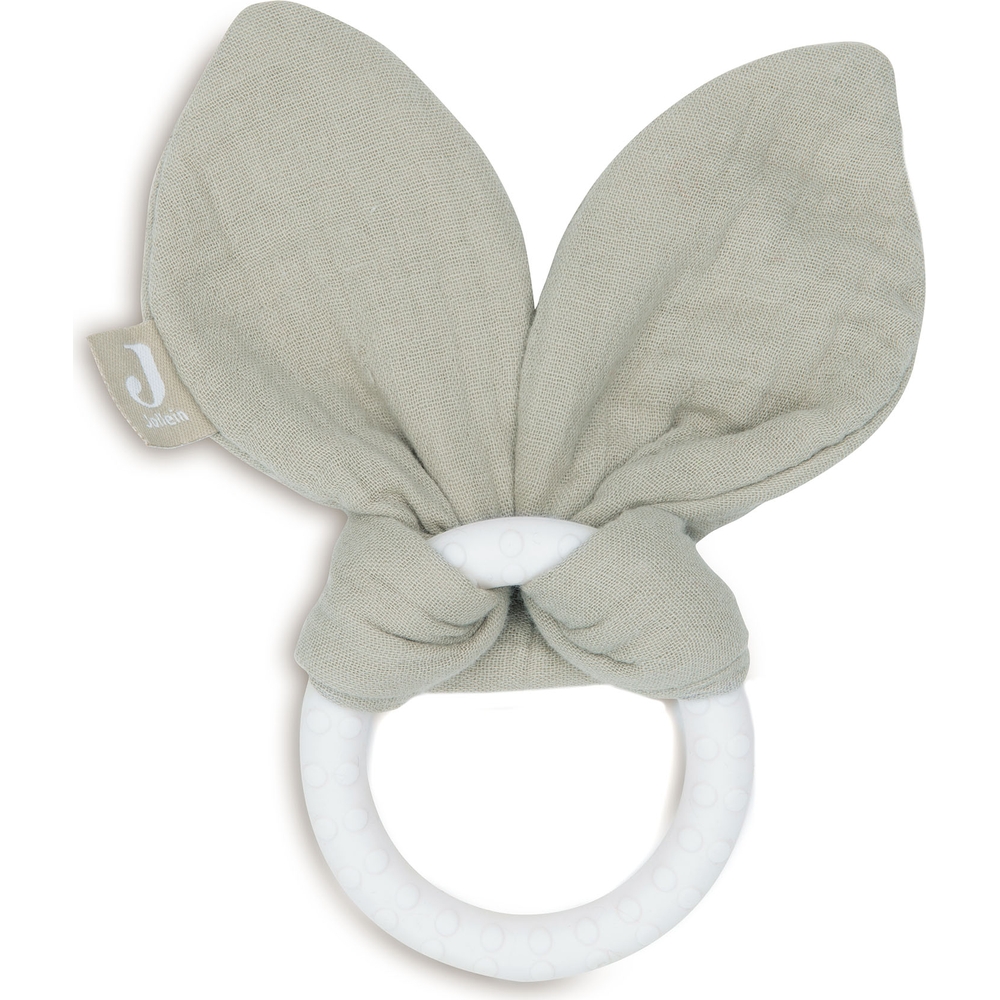 Jollein - Anneau de dentition en silicone Bunny Ears Olive Green