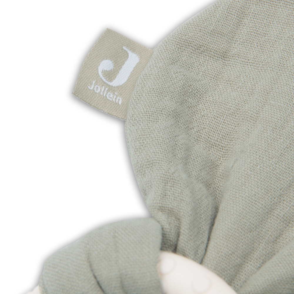 Anneau de dentition en silicone Bunny Ears Olive Green (Jollein) - Image 5