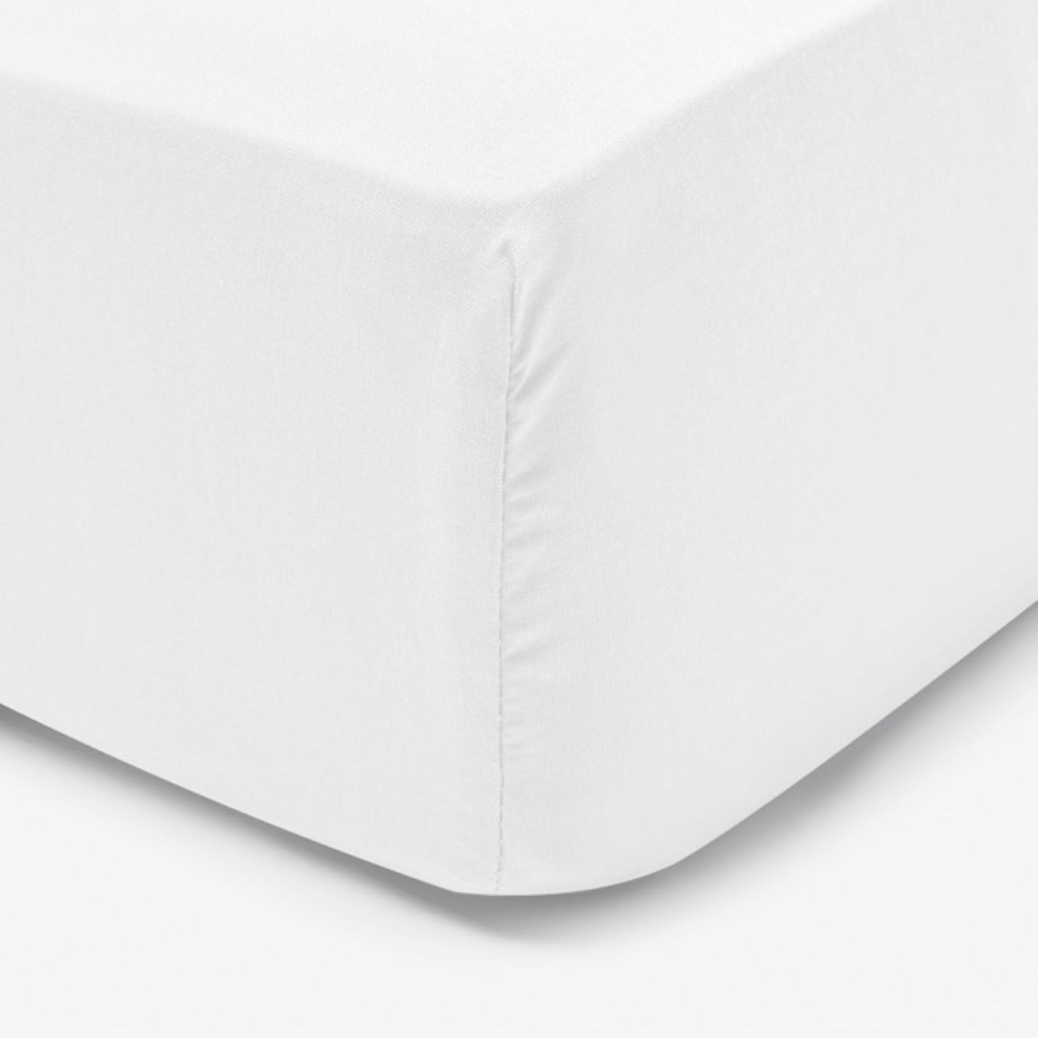 Lot alèse et drap housse blanc (60 x 120 cm) (Domiva) - Image 2