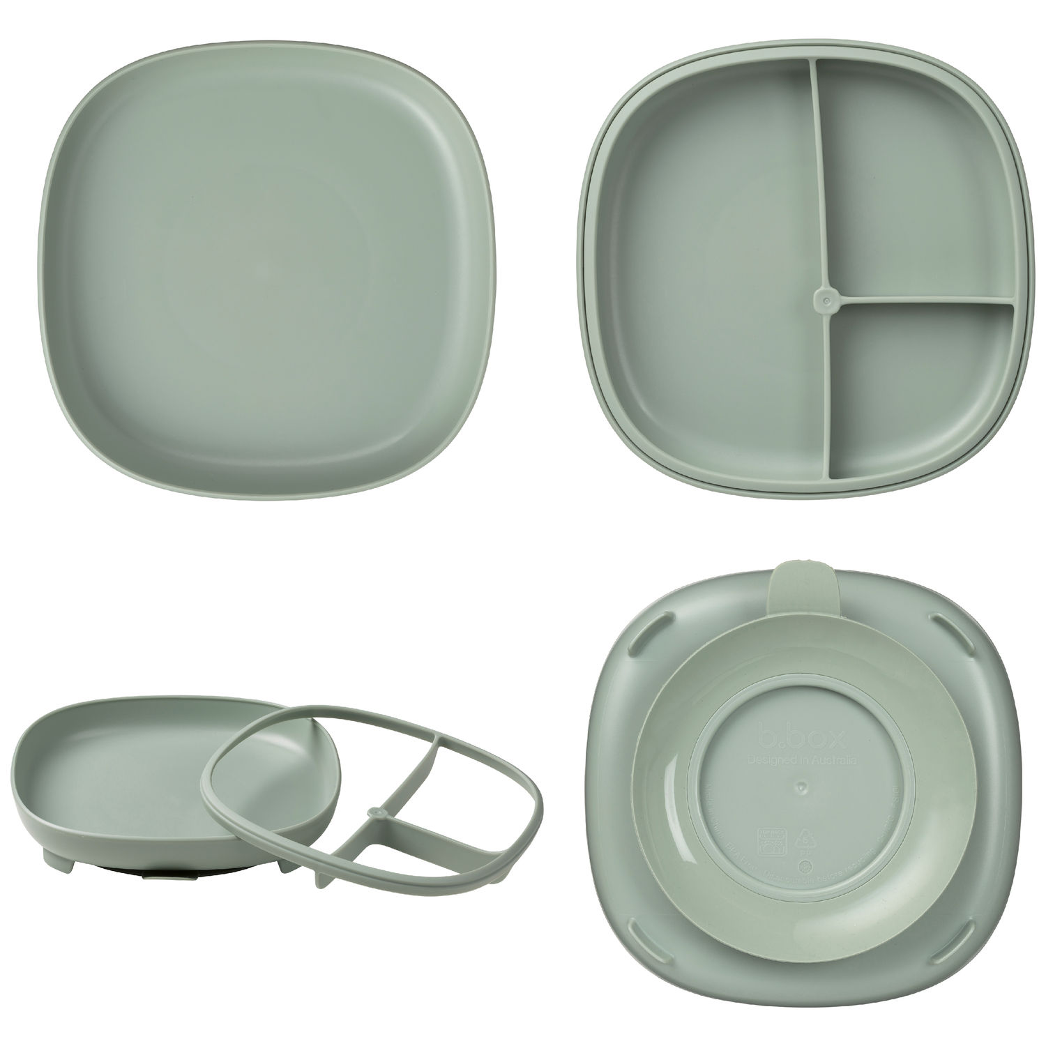 Assiette compartimentée 2 en 1 Sage (B.BOX) - Image 8