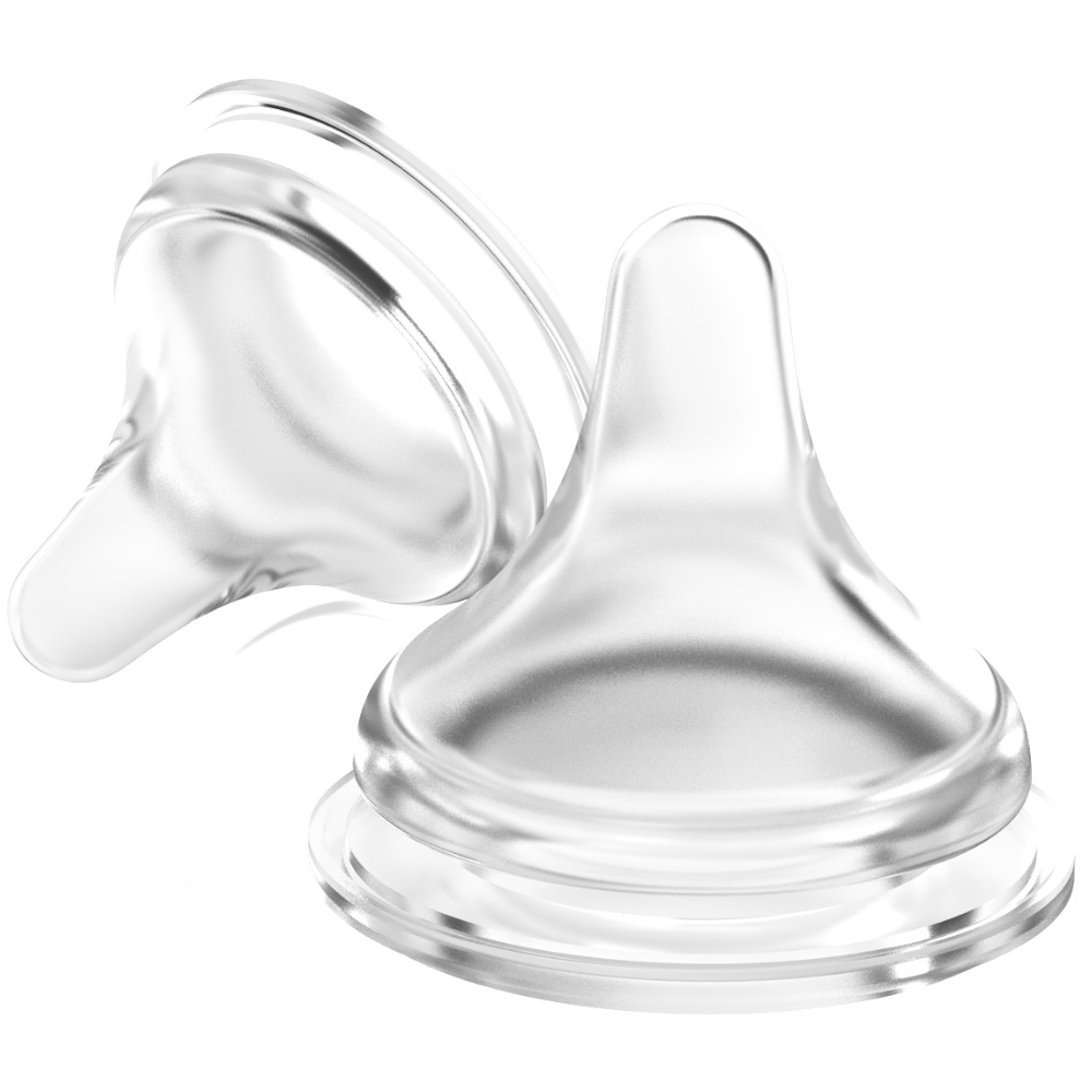 Lot de 2 tétines Natural Wave® spécial allaitement débit très lent (Lansinoh) - Image 3