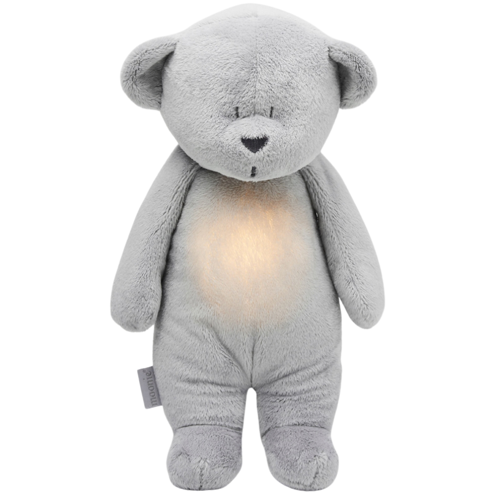 Peluche veilleuse Ours douceur gris (Moonie) - Image 1