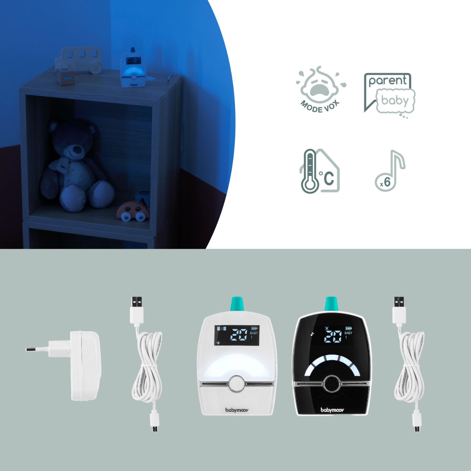 Babyphone audio tactile Premium Care (Babymoov) - Image 3