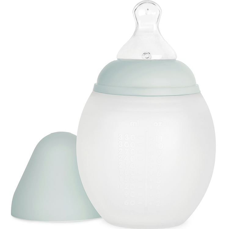 Biberon anti-colique en silicone ivy green (330 ml) (Elhée) - Image 2