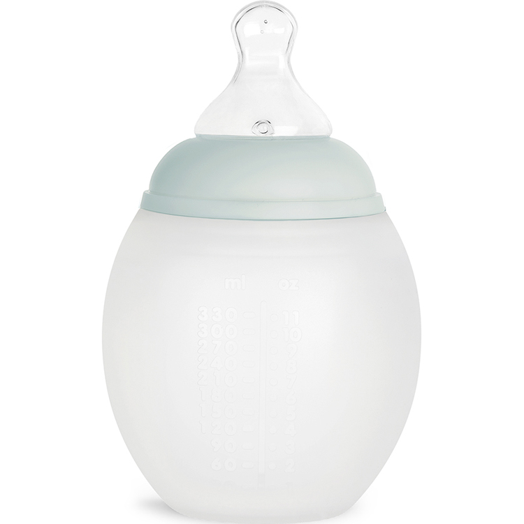 Biberon anti-colique en silicone ivy green (330 ml) (Elhée) - Image 3