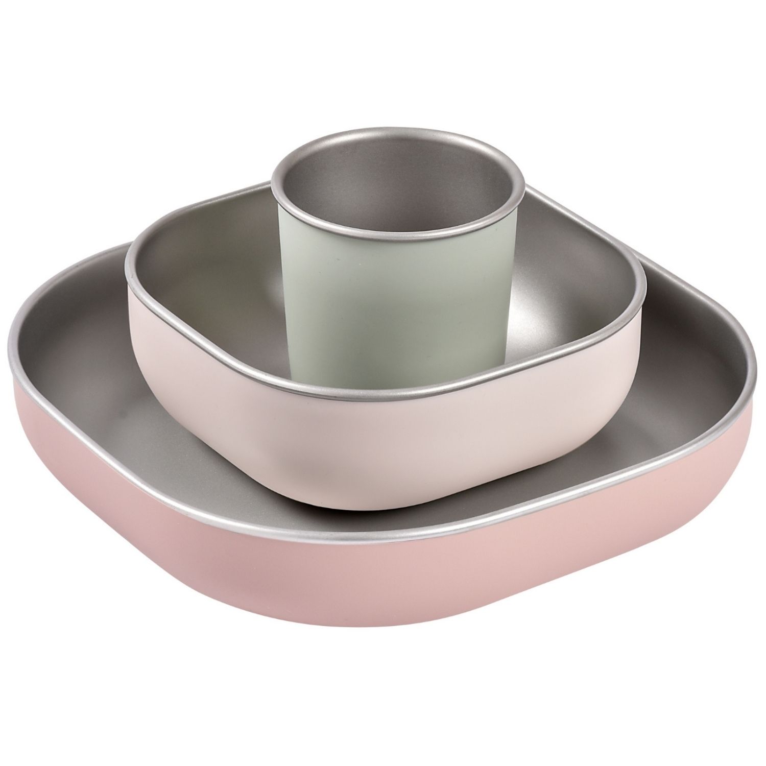Coffret repas en Inox Barbe à papa (3 pièces) (Béaba) - Couverture