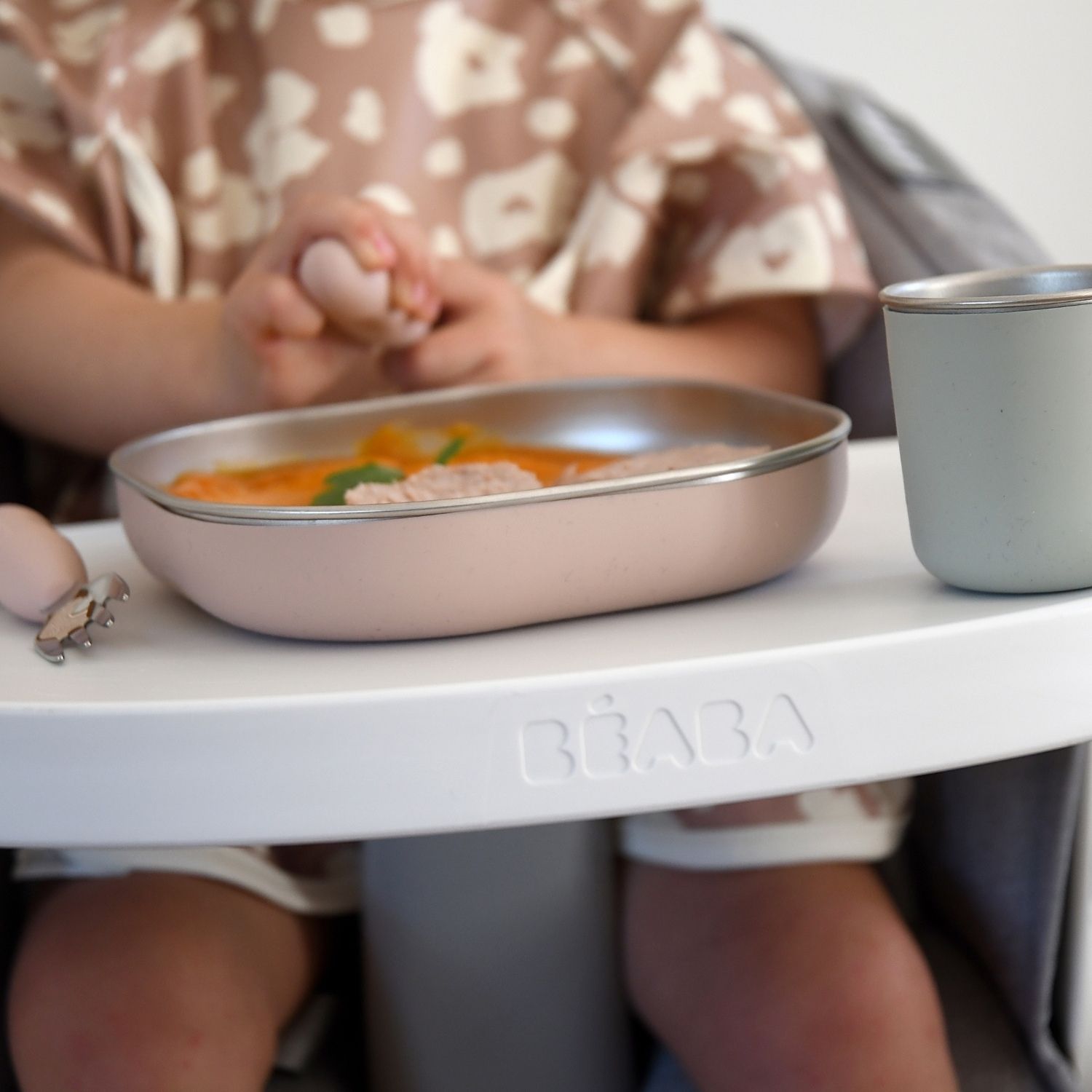 Coffret repas en Inox Barbe à papa (3 pièces) (Béaba) - Image 2
