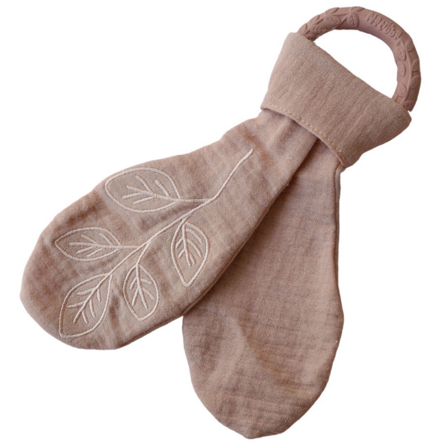 Natruba - Anneau de dentition Leaf Rose