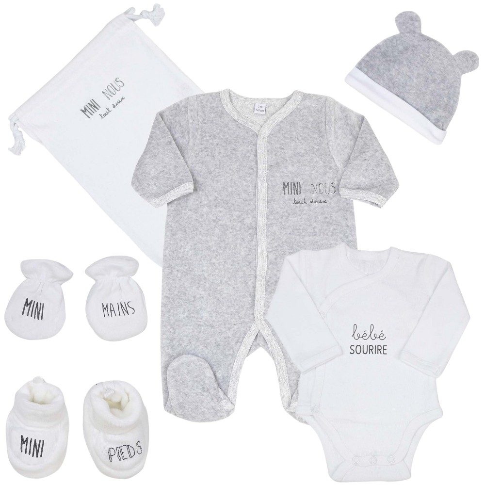 Kit de naissance Mini nous 6 pièces (1 mois) (Trois Kilos Sept) - Couverture