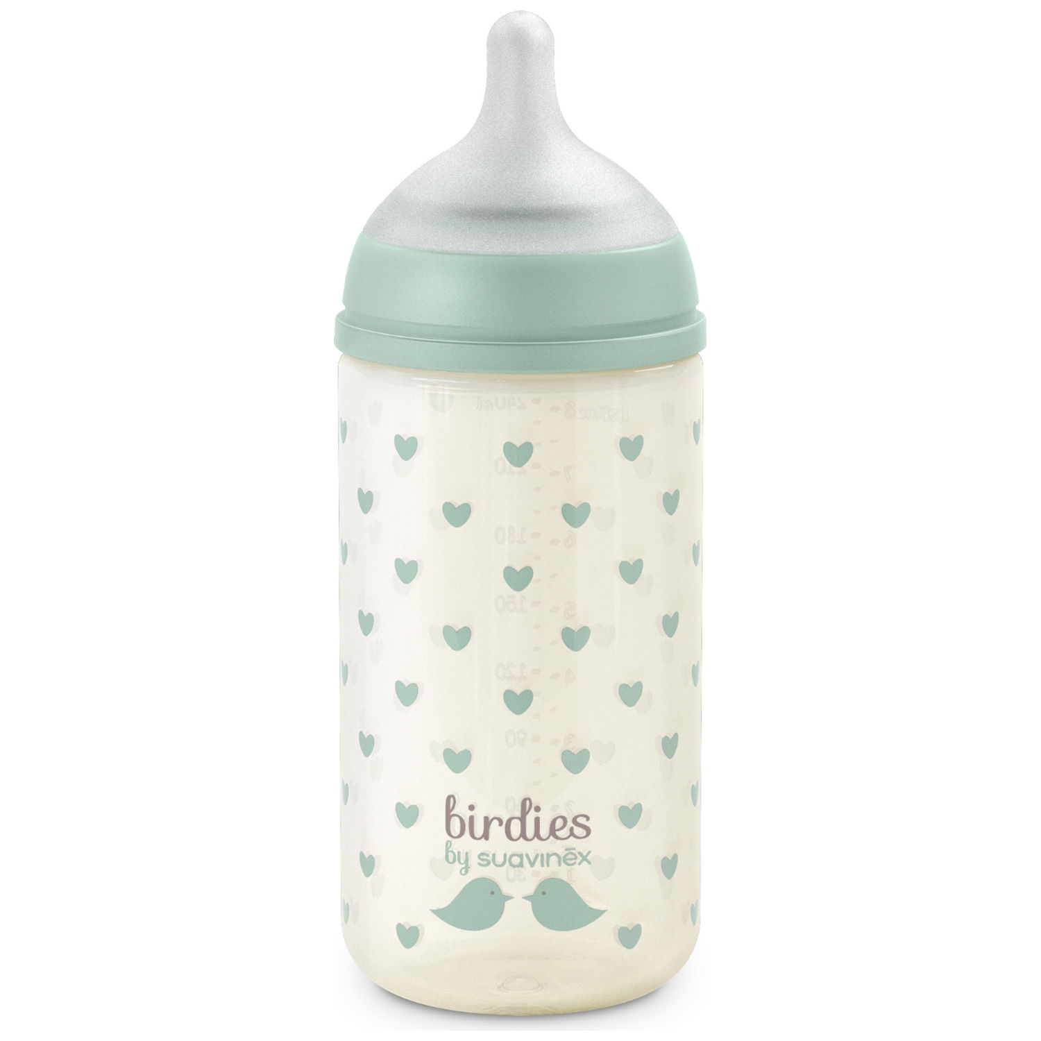 Biberon en verre tétine SXPro S Birdies Vert (240Ml) (Suavinex) - Image 3