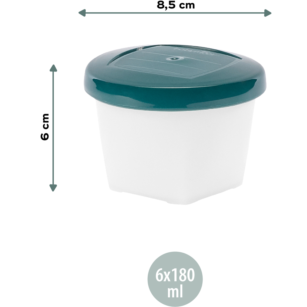 Lot de 6 pots de conservation babybols biosourcés (180ml) (Babymoov) - Image 6