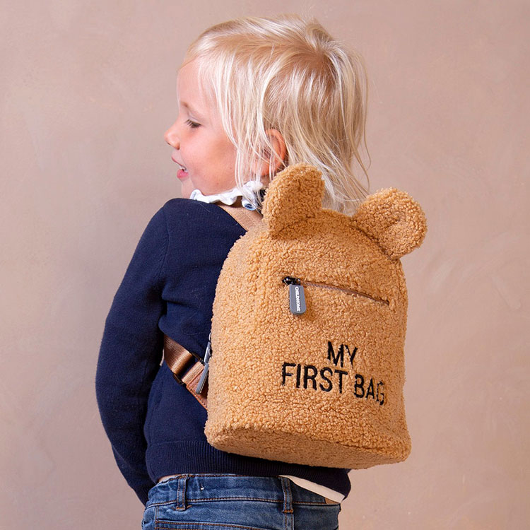 Sac à dos bébé My first bag Teddy beige (24 cm) (Childhome) - Image 1